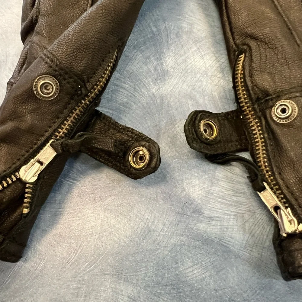 Harley Davidson Black Leather Gloves XS